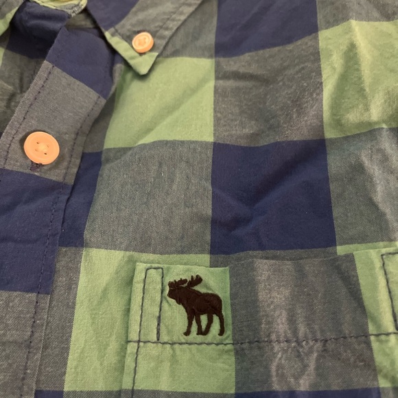 Abercrombie Kids boys long sleeve button down shirt size 16 - Picture 3 of 4